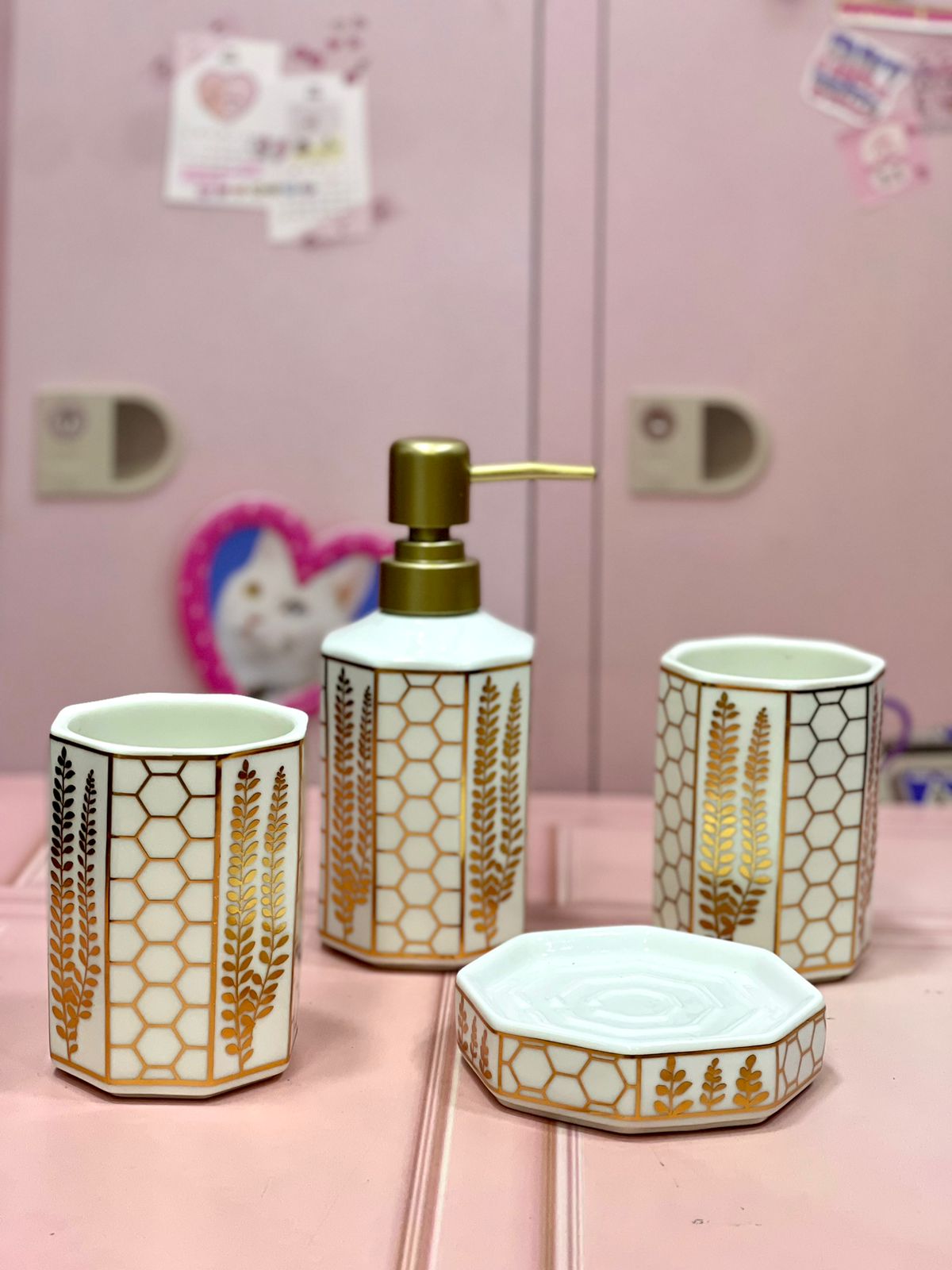 set de 4 piezas para baño