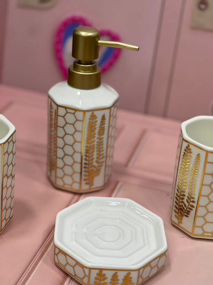 set de 4 piezas para baño