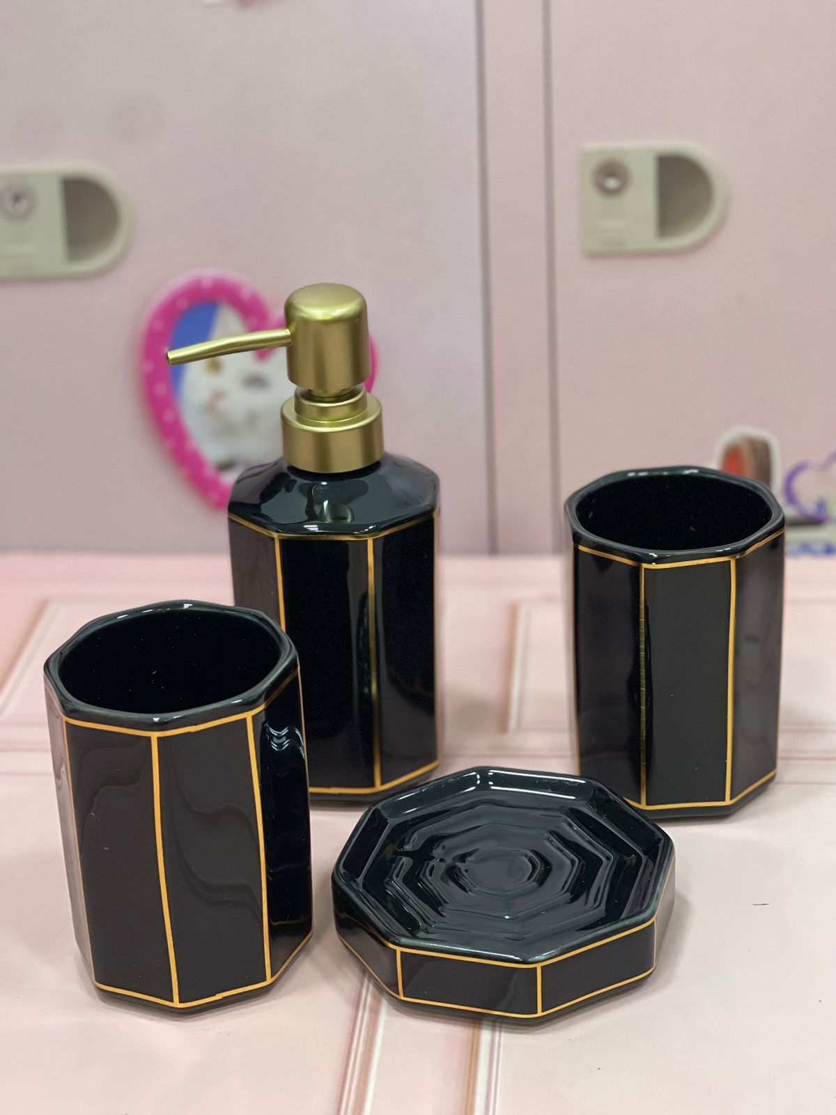 set de 4 piezas para baño